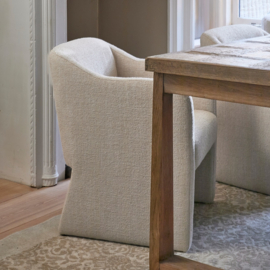 596910 Napoli Dining Armchair Beige RM (Pre order week 33)