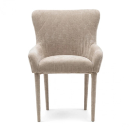 Eetkamerstoel met armleuning Corvara, Beige riviera maison 31157001
