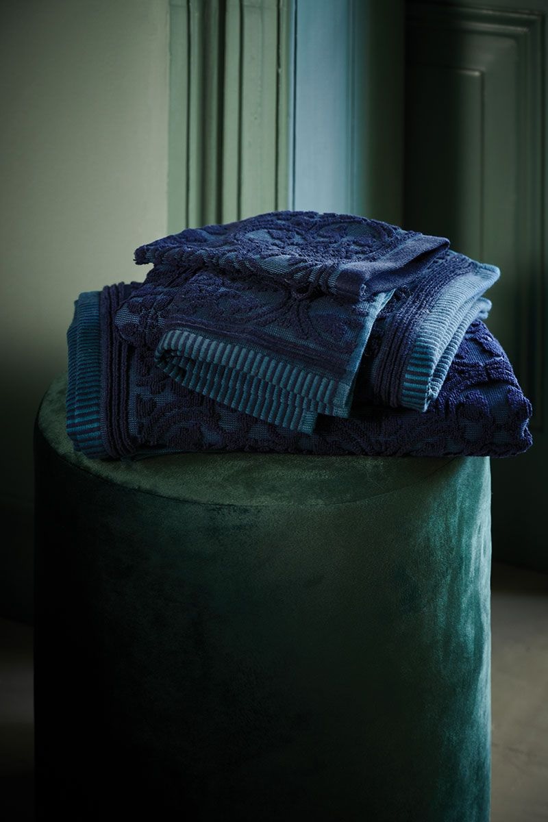 Pip Studio Tile de Pip - washandje 16 x 22 cm - Dark Blue 225553