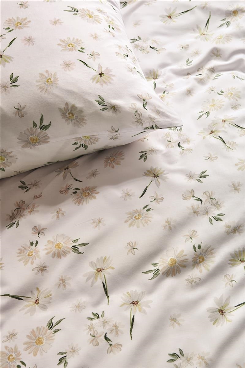 DE Beddinghouse Daisies - 155 x 220 cm - White 321348