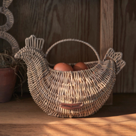 Rustic Rattan Lovely Chicken Basket 573850