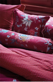 Pip Studio Flower Festival Roll Cushion - 22x70 cm - Dark Red 225504