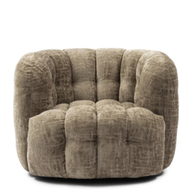 Arosa Swivel Fauteuil, Open Weave, Taupe