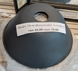 Model 26cm Hangmodel, Loodgrijs - onderzijde wit Frezoli