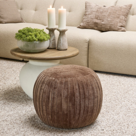 Paris Footstool, Vintage Jaquard Grime Brown 32604001