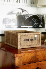 Riviera Maison Rustic Rattan Rangez en Plus Basket – Mand – Rattan 31x36x16 cm hoog