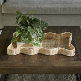 Rustic Rattan Benoa Tray L