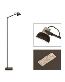 Mazz Vloerlamp Mat Zwart Frezoli L.843.1.600