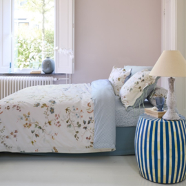 255828 Pip Studio Kawai Flower Dekbedovertrek White 260x200/220 cm – Luxe Katoen, Dubbelzijdig Bloemenprint