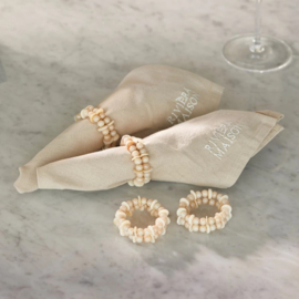 Servetringen Pearl Muse, 4 stuks riviera maison 578610