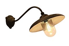 Lucce Wandlamp met schuinhangende kap Loodkleur.