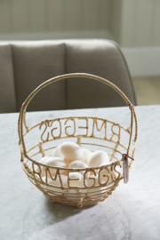 Rustic Rattan Egg Basket riviera maison 553810