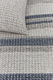 Riviera Maison Rattan Stripes - 155 x 220 cm - Blue Grey 257761