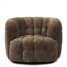 Arosa Swivel Fauteuil, Bruin riviera maison 30427003
