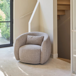 riviera maison Draaibare fauteuil Leonardo, Taupe 31082002