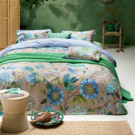 Pip Studio Viva La Vida Dekbedovertrek - 200 x 200/220 cm - Blauw 329445 #