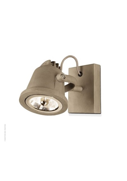 Doss Wand/plafond lamp aluminium