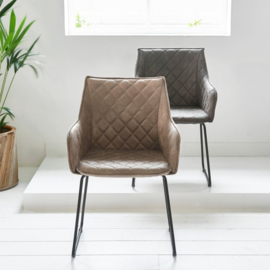 Frisco Drive Dining Armchair, pellini, coffee,Riviera Maison, 4111002!