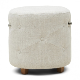 Poef Bowery, Antique White, Rich Tweed 30402001