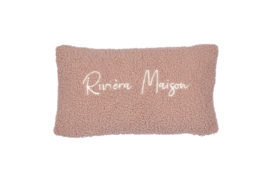 Riviera Maison Teddy Cushion - 30 x 50 cm - Pink 321815 (incl vulling)