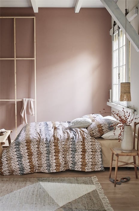 DE Beddinghouse Warm Stripes - 155 x 220 cm - Ochre 249675