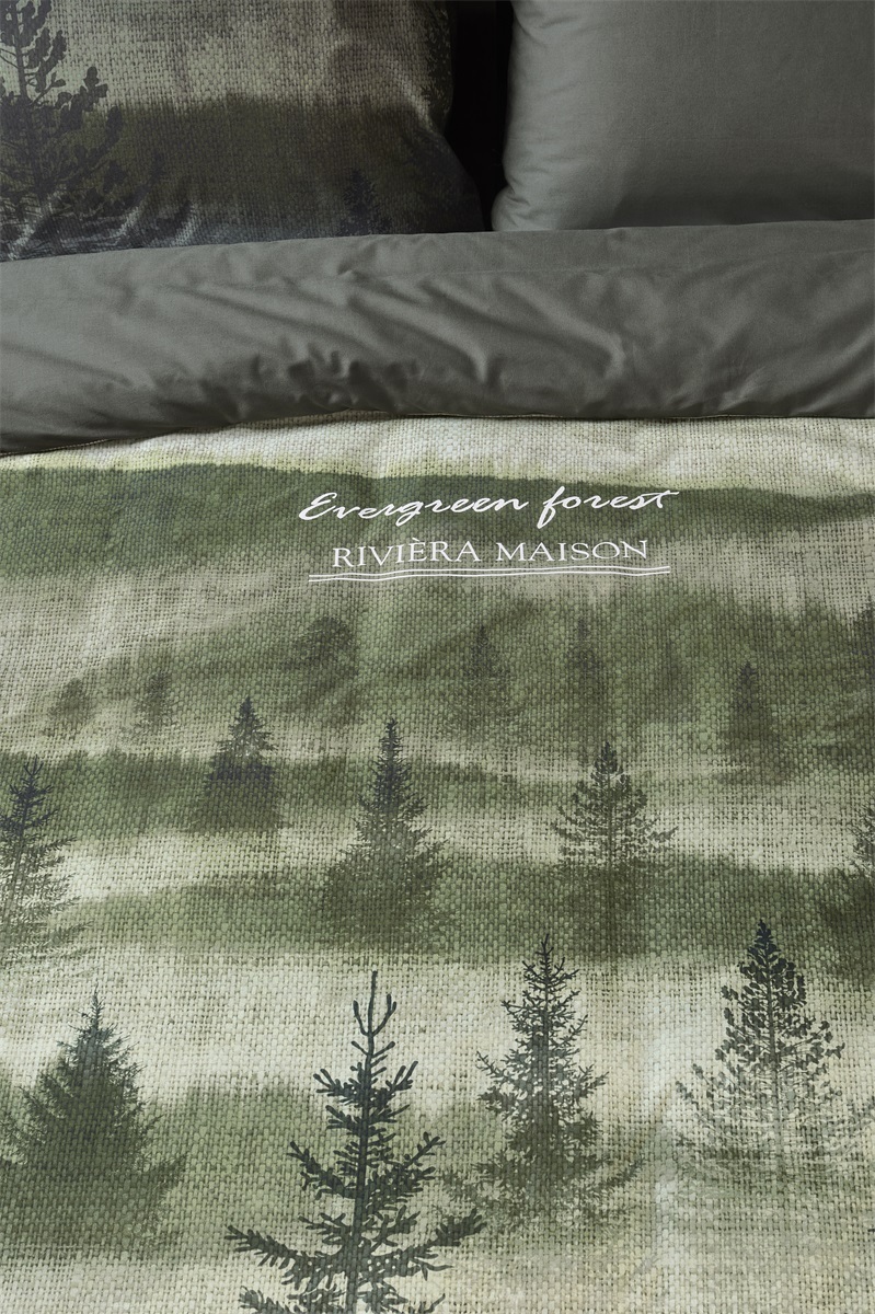 Riviera Maison dekbedovertrek Evergreen - 155 x 220 cm - Green 278943