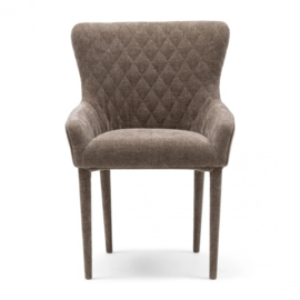 Eetkamerstoel met armleuning Corvara, Taupe riviera maison 31157002