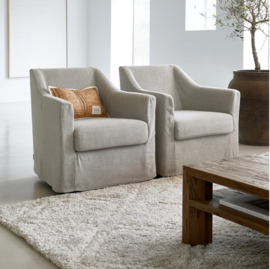 Fauteuil Huntington, Beige riviera maison 8917001