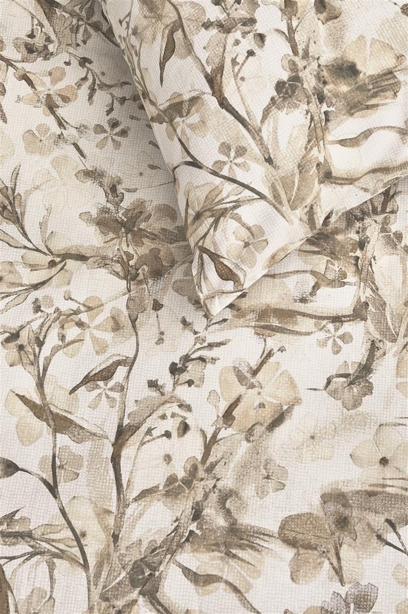 DE ze/ Riviera Maison dekbedovertrek Blushing Blooms - 155 x 220 cm - Sand 321704 (duitse maat!)