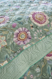 Pip Studio Viva Las Flores Quilt - 150 x 200 cm - Green 320984