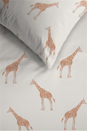 Ambiante Giraffa dekbedovertrek- 140 x 200/220 cm - Sand 233134 @