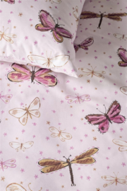 Beddinghouse dekbedovertrek Kids Butterfly Away - 100 x 135 cm - Pink 329973