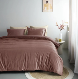 Ambiante dekbedovertrek Velvety - 140 x 200/220 cm + 1x 60 x 70 cm - Pink 333253