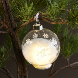 White Christmas LED Ornament Dia 10 599120 (Pre order)