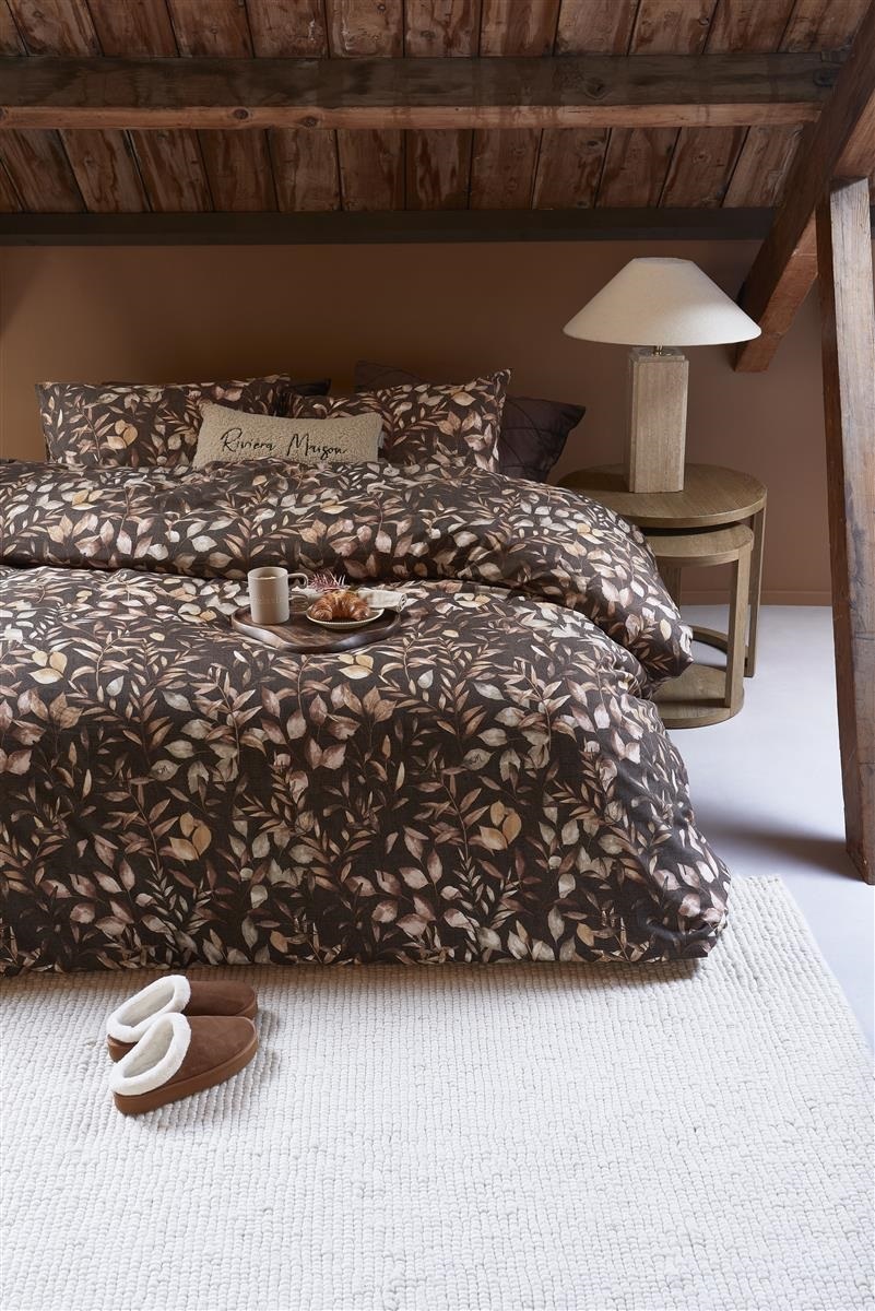 DE/ Riviera Maison dekbedovertrek Faded Fall - 155 x 220 cm - Brown 325979 (duitse maat!)