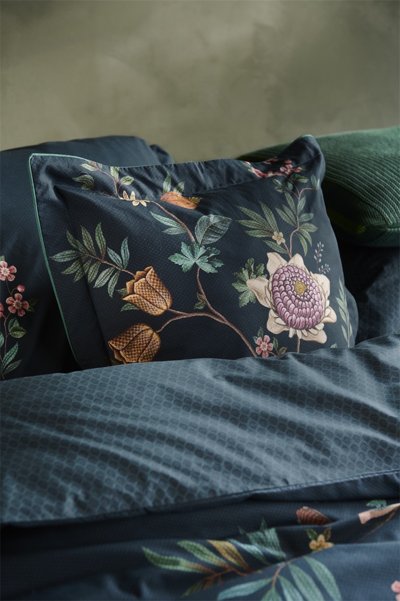 Pip Studio Il Paradiso Square Cushion - 45 x 45 cm - Dark Blue 278550