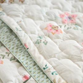 Pip Studio kili flower quilt - 270 x 260 cm - White 329643*
