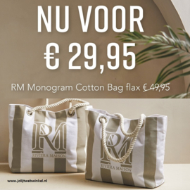 Strandtas RM Monogram, flax riviera maison 559240