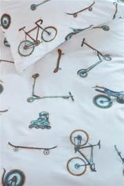 Beddinghouse dekbedovertrek Kids Wheelers - 100x135 cm - Grey 228830