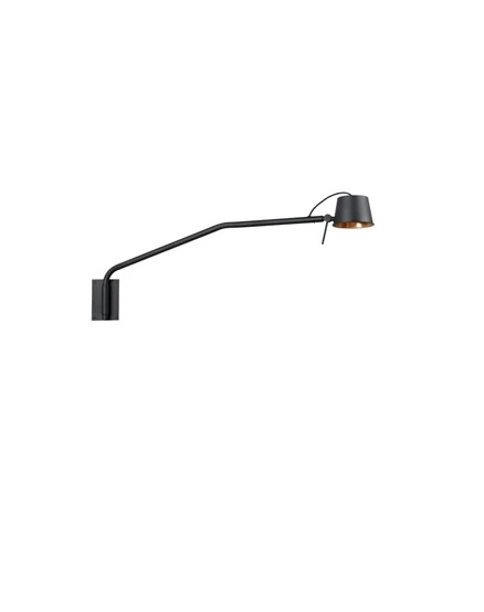Pliz wandlamp Mat zwart Frezoli