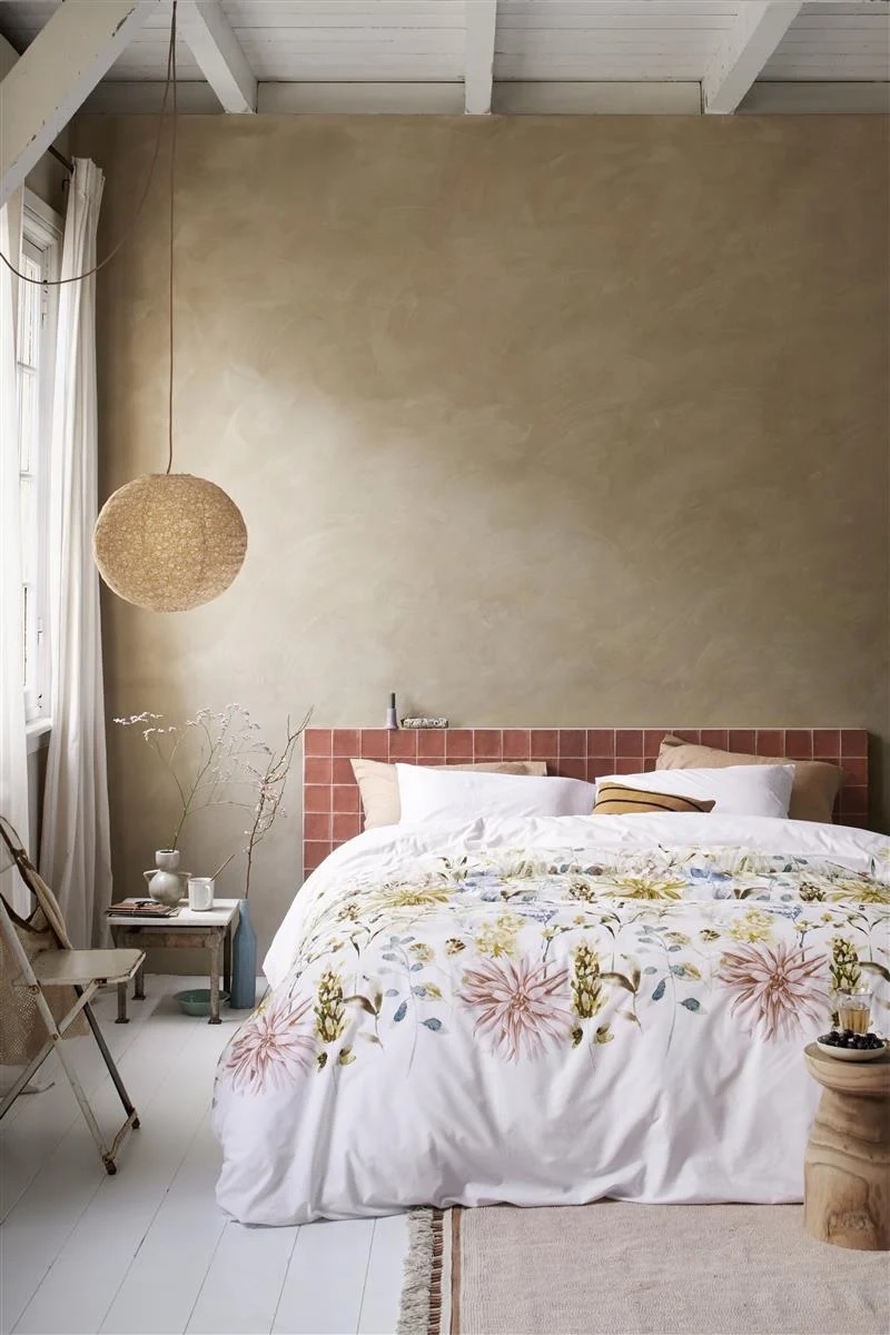 DE m1/ Beddinghouse Flowerfields - 155 x 220 cm - White 279298