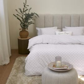 329811 Rivièra Maison Arched Dekbedovertrek – Soft Pink 260x200/220 cm | Luxe Katoen