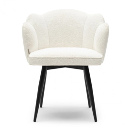 Draaibare eetkamerstoel Dauphine, Simply White riviera maison &
