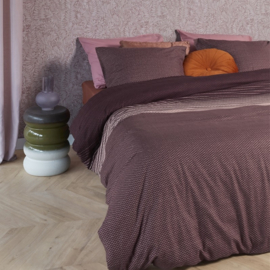 279633 DE Beddinghouse Demi Dekbedovertrek – Dark Red – 155 x 220 cm – 100% Katoen – Uni Design