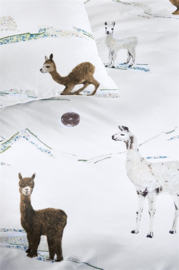 Beddinghouse dekbedovertrek Kids Lama Mountain - 100 x 135 cm - Natural 248602