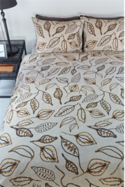 Riviera Maison dekbedovertrek Fabulous Fall - 200 x 200/220 cm - Sand 248828&