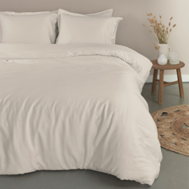 Ambiante dekbedovertrek Satin Uni - 140 x 200/220 cm - White 254871