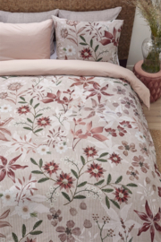 Riviera Maison Floral Flowers - 140 x 200/220 cm - Red 257783!!