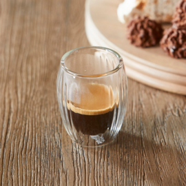 561980 Double Wall Glass Line Espresso Riviera Maison