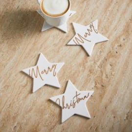 Onderzetters Merry Christmas Star riviera maison 569070